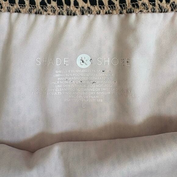 Shade and Shore Leopard Print Bikini Bottoms Large - Picture 3 of 3